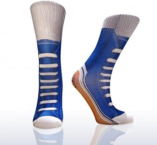 Cheeky Baldrick Adults Sneaker Socks (Blue)