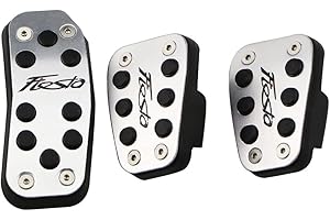 YIHANBRI Auto Alluminio Antiscivolo Pedali Freno, per Ford Fiesta MK7 2009-2015 Acceleratore Frizione Pedale Decoration Accessori di Retrofit