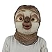 Produktbild nihiug Crazy Animal City Blitz Faultier Maske Kopfbedeckungen Cos Halloween Lustige Tier Kopfbedeckung Show Party Maske,Sloth-OneSize