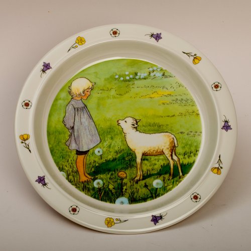 Preisvergleich Produktbild Scandic-Toys Flacher Teller Kinderlieder von Elsa Beskow