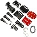 Produktbild Optix Pro 14 in 1 Fassen Tasche Zubehör Pack gebogene flache klebende 3M Schrauben J-Haken Verbindungsstücke für Action-Kameras, einschließlich GoPro Hero5 Black & Session, 4, 3+, 3, 2, 1, Session