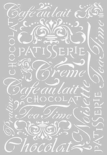 Schablone Cafe au lait, Stamperia Cafe au lait