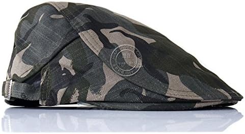 GUYOULY Men And Women Spring And Autumn Military Caps Cotton Forward Cap Cap Camo Beret Hat,56-58Cm,Army Green Camo