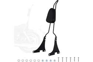 H-YEEU Schienale Sissy Bar Passeggero Rimovibile Fit per Harley Davidson Sportster XLH883 XL883R XL883C XLH1200 Nero