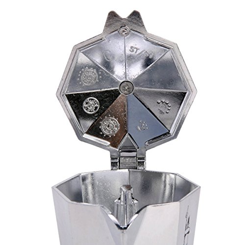 ducomi® Haus – Moka Express 1 tazza silber / schwarz - 5