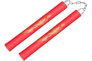 Fayscingo Nunchakus de Espuma Nunchucks de Entrenamiento Portátil Artes Marciales Nunchakus para Niños Adultos y Principiantes