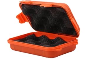 VGEBY1 Scatola impermeabile esterna, scatola di immagazzinaggio asciutto portatile antiurto per pesca che fa un'escursione le attività all'aperto di campeggio(L-arancione)