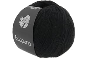 ‎LANA GROSSA LANA GROSSA Ecopuno | Edle Netzgarnstruktur aus Baumwolle gefüllt mit Merino/Alpaka | Handstrickgarn aus 17% Schurwolle & 11% Alpaka Wolle | 50g Wolle zum Stricken & Häkeln | 215m Garn FB 16