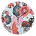 Produktbild Wanduhr Cute Cats Colorful Floral Flowers Silent Non Ticking Decorative Round Digital Clocks Indoor Outdoor Kitchen Bedroom Living Room