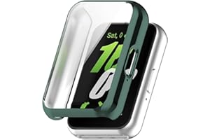 JDXFENG Watch Bands Watch Straps Screen Protector Case for Samsung Galaxy Fit 3 Soft TPU Full Coverage Bumper Anti-Scratch Screen Protector Full Cover Case Fit for Samsung Galaxy Fit 3