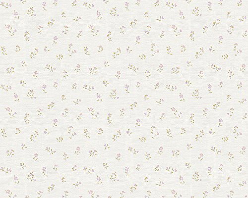 A.S. Création Tapete Liberté Landhaus Shabby Chic 10,05 m x 0,53 m grün lila weiß 305231