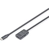 DIGITUS Aktif USB 3.2 Gen 1 Uzatma Kablosu &ndash; 5 m &ndash; USB-C Fiş Soket &ndash; Tekrarlayıcı USB Kablosu Tak ve &Ccedil;alıştır &ndash; 5 Gbit/s'ye k