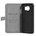 Produktbild nevox Book-Ledertasche ORDO für G920F Samsung Galaxy S6 schwarz/grau