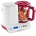 Andrew James Digital Baby Food Maker In Raspberry Pink - 2 Year Warranty - 2 in 1 Compact Blender And Steamer To Cook And Puree Food