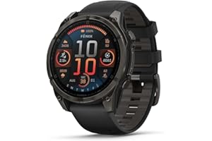 Garmin FENIX 8-47 mm, AMOLED, SAPPHIRE CARBON GREY DLC TITANIUM BEZ CZARNEGO/KAMIENIOSZEGO SILIKONU