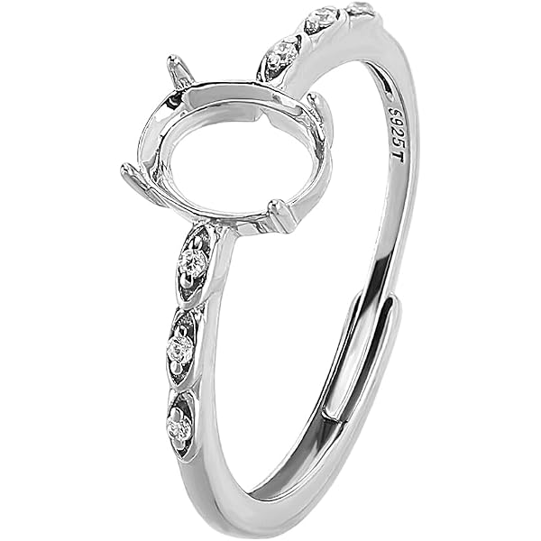 BENECREAT 925 Sterlingsilber Ringrohlinge Mit 4 Kra Produktbild-Vorschau 2