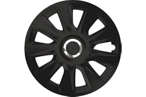 J&J AUTOMOTIVE | 17" Radkappen Radzierblenden 4er Set 17 Zoll Schwarz Stratos RC, Radabdeckung, Radkappen, Zierblenden, Zierkappen, Radblenden, Felgen, Radzierblenden