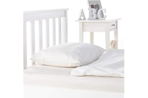 PYRHAN LTD COT BED POLYCOTTON PILLOW CASE (16X24 Inches) 2 PACK (White)