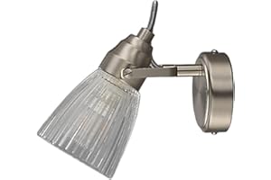 ‎LINDBY Lindby Wandleuchte, Wandlampe Bad Kara (spritzwassergeschützt (Modern) in Alu aus Glas (1 flammig G9) - Wandleuchten Spiegelleuchte Badezimmer Wandbeleuchtung Badezimmerleuchte