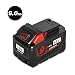 Produktbild LiBatter 18V 9.0Ah Werkzeug Batterie Ersatz Milwaukee Akku 18V Li-ion für Milwaukee M18 XC 48-11-1815 48-11-1820 2601 2610 2611 2620 2630 2650 (9000mAh 1 Stück)