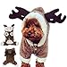 Produktbild GossipBoy Cute Rentier Hirsch Elk Design Hund Weihnachten Kleidung Trikots Pet Kleidung Puppy Jumpsuit, Coat Apparel Hoodie für Teddy, Yorkshire Terrier, Chihuahua, Zwergspitz, etc.