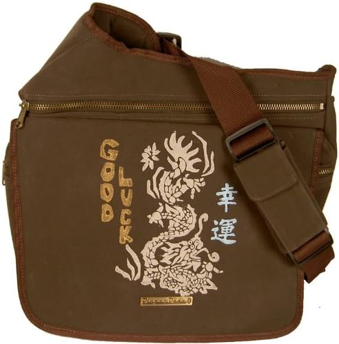 Diaper Dude Faux Suede Good Luck Bag (Brown)