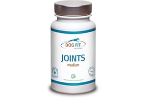 DOG FIT by PreThis® Joints | Protection articulaire pour Chiens | Medium | Arthrose, Luxation rotulienne, hernie discale, spondylose & prévention | Glucosamine, MSM, Collagène