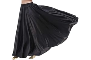 Tookang Donna Gonna da Ballo Danza del Ventre Gonna Performance di Danza Gonna Lunga Moderna Tuta per Esibizioni Sceniche