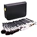 Docolor 29Pcs Makeup Brushes Set Sable Goat Pony Hair Professional Cosmetics Kit With Leather Case