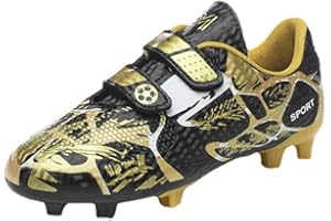 Roniluu Fußballschuhe für Kinder,Atmungsaktive Fußballschuhe mit Stollen, Fussballschuhe Jungen Mädchen