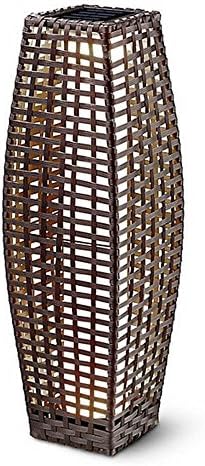 TJ Hughes Roma Rattan Solar Floor Lamp