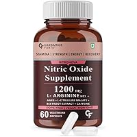 Carbamide Forte L Arginine Capsules 1200mg Nitric Oxide Supplement for Men with AAKG, L Citrulline, Beet Root Powder…