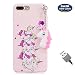 Produktbild Aireratze iPhone 8 Plus Handyhülle, iPhone 7 Plus Hülle PU TPU Innen 2 Separate Magnetverschluß Kratzfestes [Einhorn-Dekoration] in Roségold Hülle für iPhone 8 Plus/iPhone 7 Plus (USB Cable)