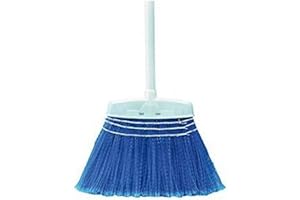 UNIVERSAL 123Y Escoba MIL-PLAST SIN Mango Color Azul 1803 34x4x26cm Barbosa, Multicolor, 34 x 4 x 26 cm