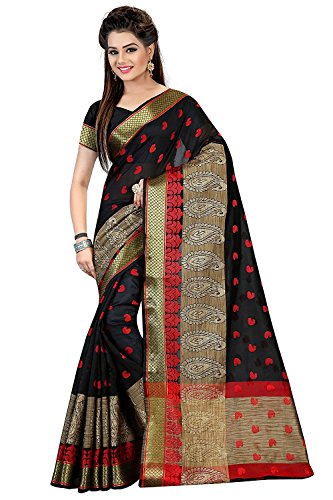 Royal Export Womens cotton Silk Saree (Black) RS.799 (84.00% Off) - Amazon