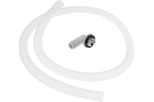 VEEMOON 43.23 Inch Air Conditioning Drain Hose, White Plastic Drain Hose, Portable Hose, Drain Hose for Air Conditioning, Washing Machine