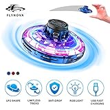 Mini Drone UFO Flying Toy pour Enfants et Adultes Contrôlée à la Main FlyNova Ballon Volant, USB Recharger Avion Interactive Intérieur Hélicoptère avec 360 ° Rotation et 5 Lumières LED Jouet (Bleu)