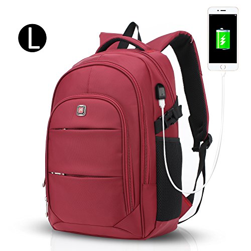 FANDARE Laptop Rucksäcke Geschäft Notebook Geeignet für bis zu 17 Zoll Damen Herren Schulrucksack für die Schule Daypack Wasserabweisend Reisen Outdoor Polyester - 4