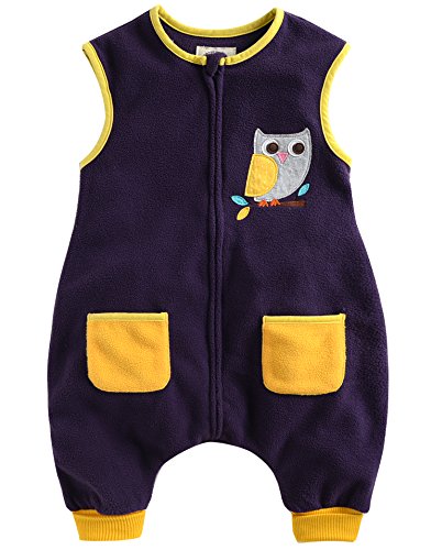 Vaenait Baby Toddler Kids 1-7 Yrs Sleep and Play Blanket Sleepsack Yellow Owl M