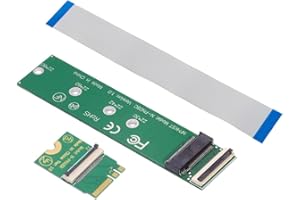 xiwai 2230 NGFF M.2 Key-M a Key A+E Adaptador de tarjeta de extensión de cable para extender SSD de placa base de laptop 2280
