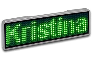 ‎SERTRONICS Sertronics LED-Namensschild Gruen 44 x 11 Pixel (B x H x T) 93 x 30 x 6mm 125907 Farbe Led: Grün