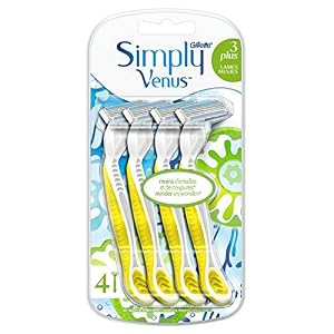 Gillette Simply Venus 3 Plus Disposable Razors x 4