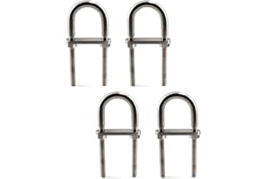 FLOMORE M6x90 U Bolt Bullone a U in 304 acciaio INOX (4 Pezzi)