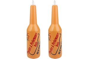 HomeDecTime 2pcs Flair Bottle Barman Bouteille Entraînement en Plastique 8 X 29 Cm
