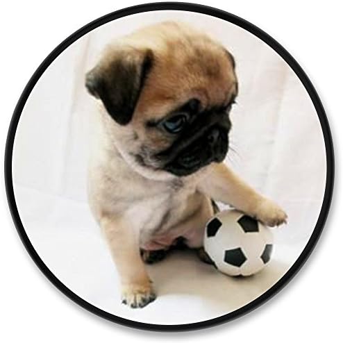 Expanding stand Pug Dog Playing Football Expanding Phone Stand Grip, Customized Phone Holder for iPhone X/iPhone 8/iPhone 8 Plus/Samsung Galaxy Note 8.etc