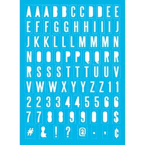 Americana Decor Knock out Alpha Stick, diseño de sobre, Azul, 8 x 11 Pulgadas