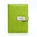 Produktbild saibang PU Leder Tagebuch Schreiben Notebook, Fashion Tägliche Notizblock mit Zahlenschloss, Kartenfächer, Stifthalter, B6 Größe Passwort Tagebuch für Damen und Herren grün