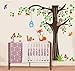 Produktbild WallStickersDecal® WallStickersDecal Waldtiere Fuchs und Eichhörnchen und Vögel Baum Wandtattoos