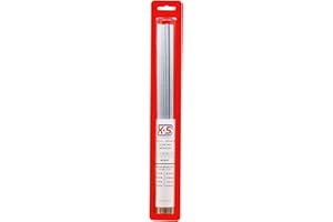 K&S Precision 3403 Aluminium-Teleskop-Röhren, rund, 1/16 Zoll - 9/32 Zoll.014 Zoll Wandstärke x 30,5 cm, 8 Stück