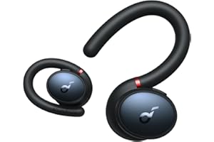 ‎SOUNDCORE Soundcore Anker, Soundcore Sport X10 True Wireless Bluetooth 5.2, treningowe, obrotowe zaczepy na uszy, głęboki bas, wodoodp. IPX7, odporność na pot, 32 godz. odtw., szybkie ładow., siłownia, bieganie